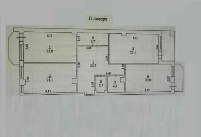 Продам 3х кімнатну квартиру по вулиці Сонячна, другий поверх