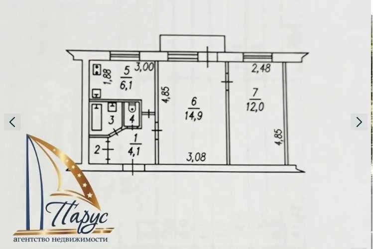 <br>2 комнатную квартиру, ул. Полякова