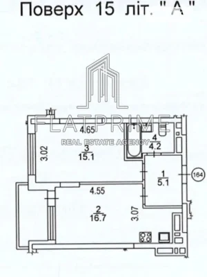 Продаж 1к квартири 46 кв. м на вул. Олександра Олеся 13 • ID