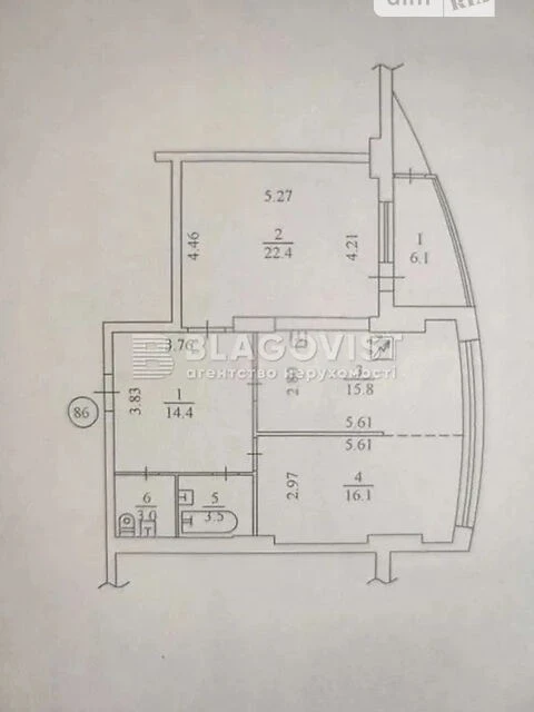 Продаж 2к квартири 81.2 кв. м на просп. Берестейський 131А •