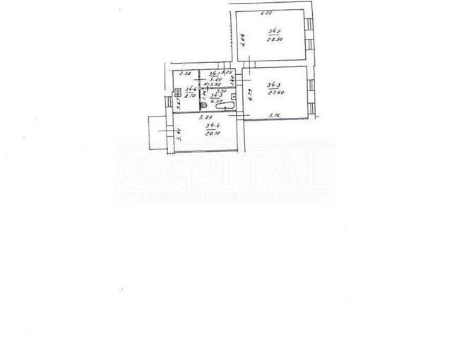 Sale of 3-room apartment 97 sq. m on Bogdana Khmelnytskyi St. (V