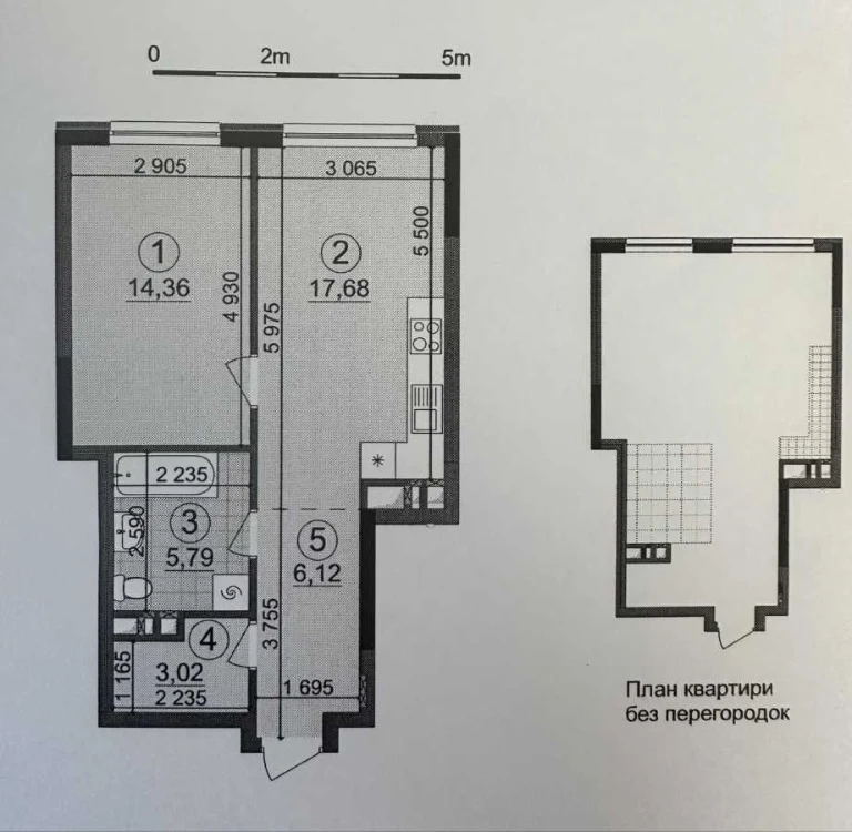 Sale of 1-room apartment 46.97 m², Vsevoloda Zmienko str.