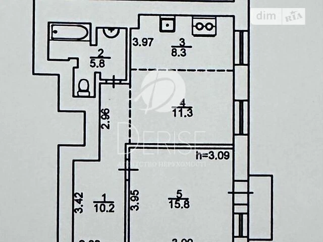 Продаж 2к квартири 54 кв. м на вул. Антоновича 12 • ID 34851