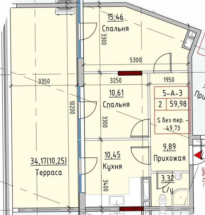 Продажа: 2-комн. квартиры с террасой в ЖК Маринист. Море. Комисс