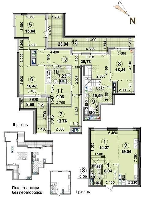 Продаж 5к квартири 180 кв. м на вул. Дніпровська наб. 16 • I