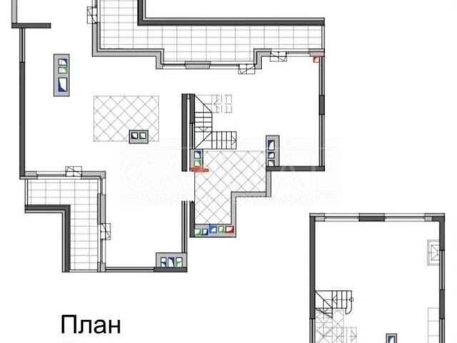 Продаж 5к квартири 180 кв. м на вул. Дніпровська наб. 16 • I