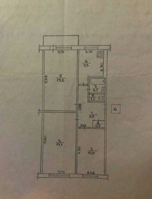 Продається 3-кімнатна квартира