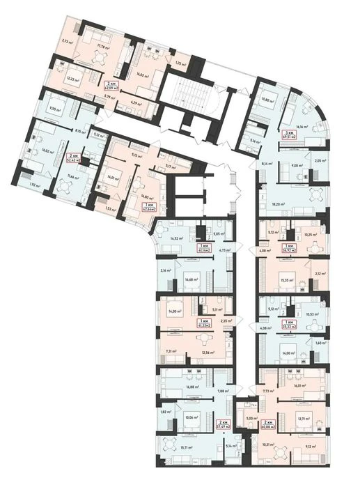 3-bedroom apartment in a new residential complex!