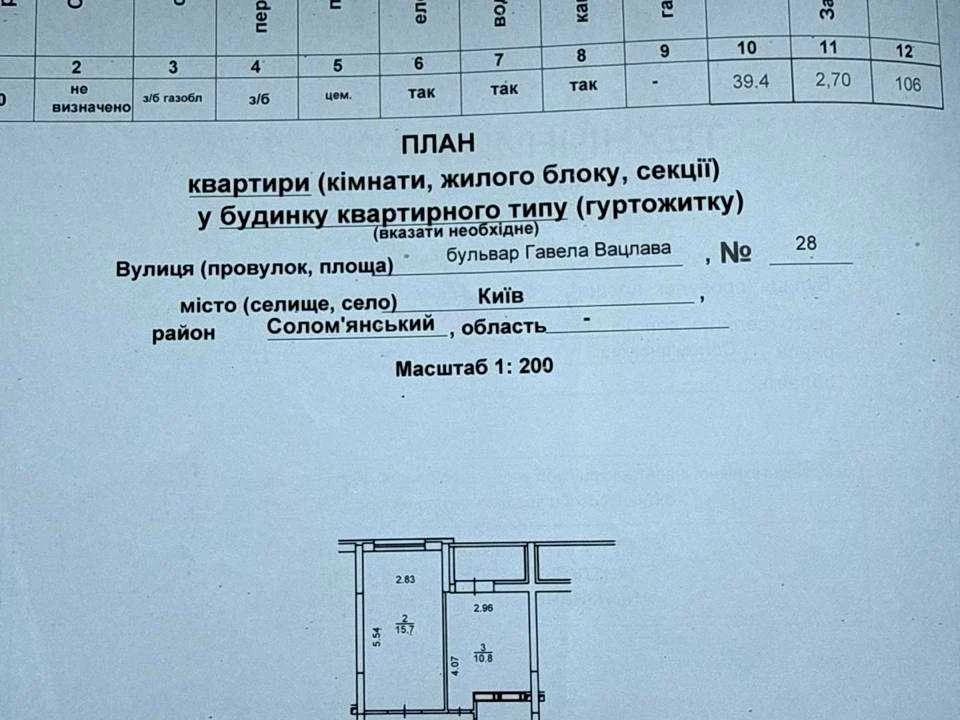 Квартира. Київ, Вацлава Гавела бульв. (Івана Лепсе)