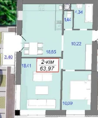 Продається  ДВОкімнатна квартира Івано- Франківськ