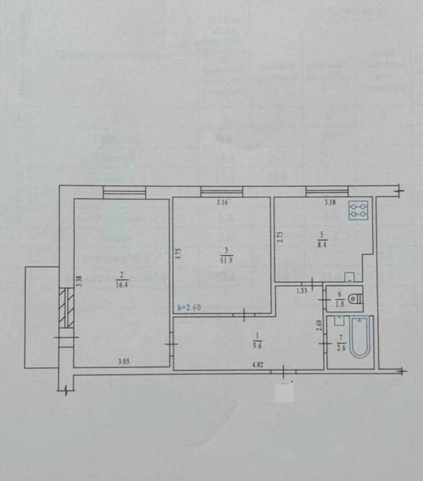 Продаж 2кім квартири Покращеного планування