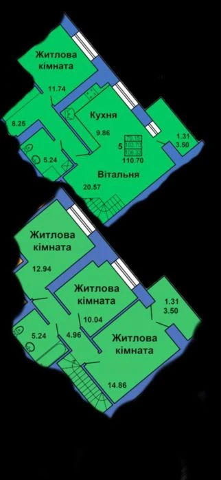 Продаж, дворівнева квартира, ЖК Весняна 9, 110м2