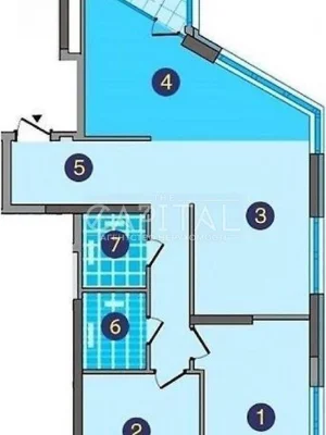 For sale 2-room apartment 93 sq. m. on Osokorska Street 7 • ID 346853