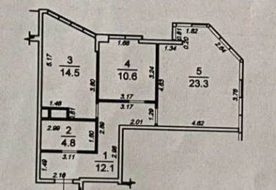 2-ком квартира 25 жемчуина