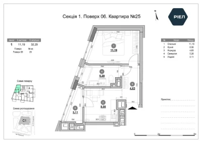 продаж/1 квартира/0 цикл/Рудненська 8/Новобудова/Львів