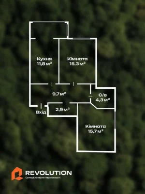 Без комісії. Продаж 2к квартири 61.3м2, ЖК Кришталеві джерел