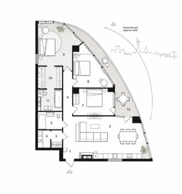 Продаж 3-кімнатної квартири в ЖК Taryan Towers/ вул. Іоанна