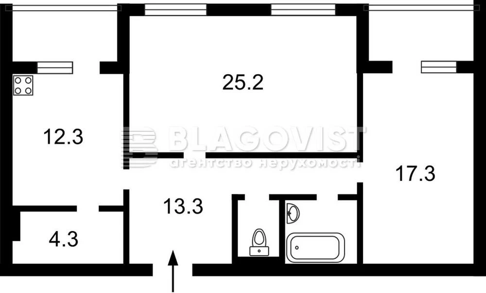 Продаж 2к квартири з ремонтом 82кв.м метро Позняки вулиця Гм
