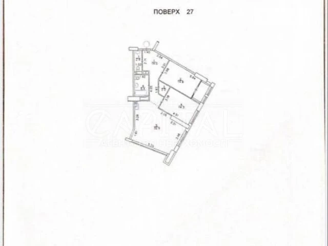Sale of 2-room apartment 90 sq. m on Beresteyskyi Avenue 11 • ID 3