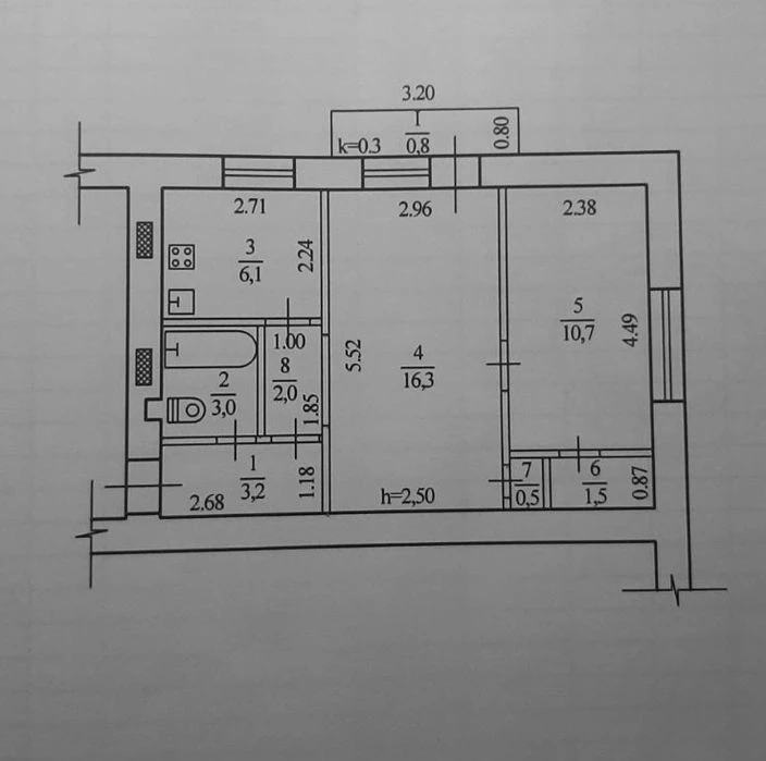 Продам 2к квартиру 44м², вул. С. Ковалевської (Г. Мазепи), п