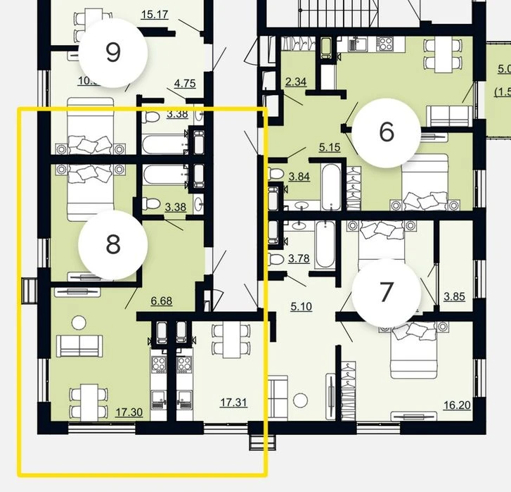Продаж 1-кімнатної квартири в ЖК Viking Hills, вул. Щурата.