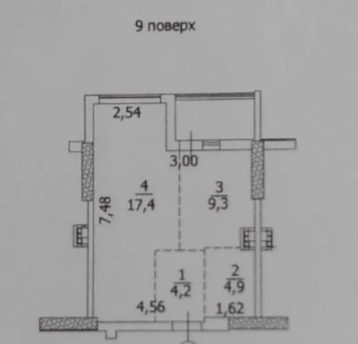 АГВ! Вигідно під оренду!  40кв.м.  поверх 9/10, вул. Балківс