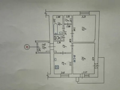 Продаж ! 2х кімнатна   квартира . Цегляний будинок  р. Основ