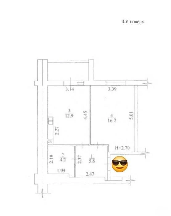 2m 1-room apartment metro Traktorny Zavod HTZ Novostroy