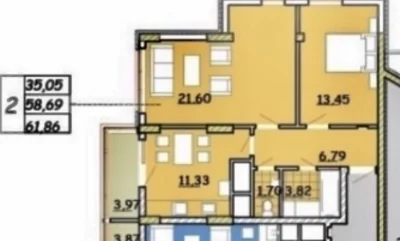 Продаж 2-кімнатної квартири 62 м.кв., вул Очеретяна ЖК Strim