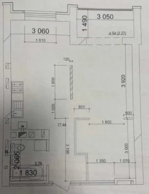 Продаж 1-к ЗДАНА , Шевченка 52/35/17м2 ЖК Гармонія 59999 $ Є