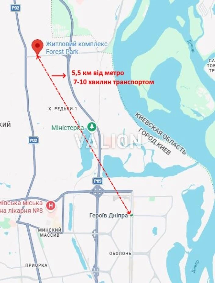 Без %. 1-кімнатна квартира в ЖК Forest Park, 41 м² – соснова
