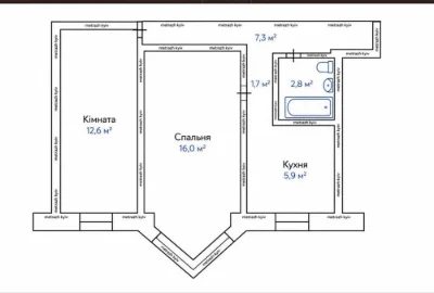 Є ГАЗ! Продаж 2к квартири з абсолютно новим ремонтом на Бере