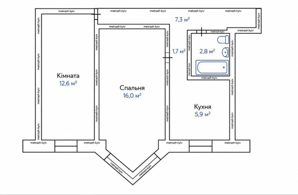 ‼️держпрограми‼️ Продаж 2к квартири у центрі м. Київ на прос