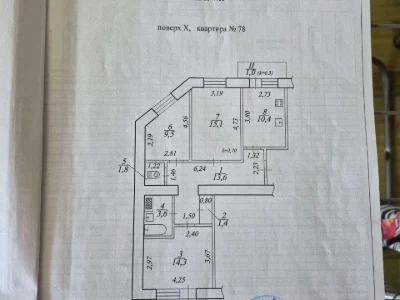 Apartment. Dnipro, Blizhnia St.
