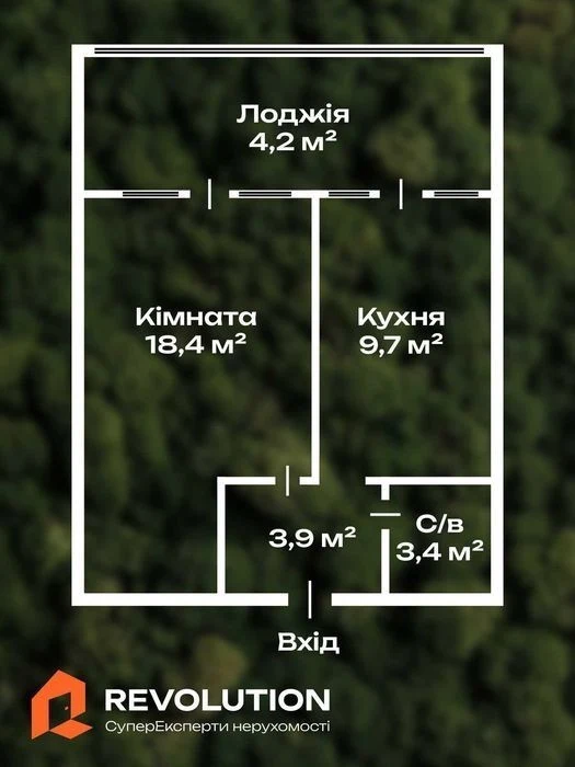 No commission. Sale of 1-room apartment 39.6m2, Mykoly Murashka St.