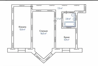ТЕРМІНОВО‼️ ГАЗ ‼️Продаю 2к квартиру на проспекті Берестейсь