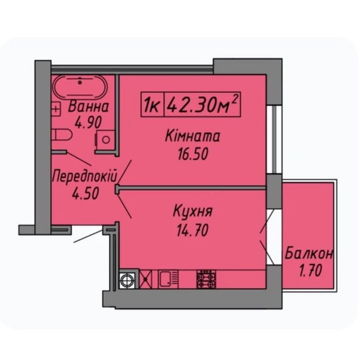 ‼️Продаж компактної 1-км квартири, ЖК  Скандинавія