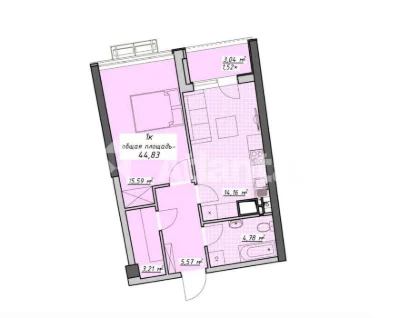 ЖК Атмосфера, 1к квартира с ВИДОМ на МОРЕ! Секция 7