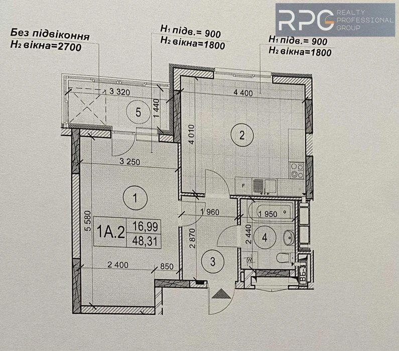 ЄОСЕЛЯ Продаж 1-кімнатної квартири в ЖК Теремки, 48 м²