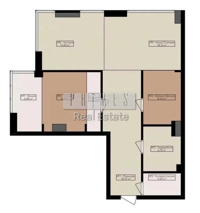 Продаж 2-кімнатної квартири 93 м² ЖК RiverStone, Осокорки, в