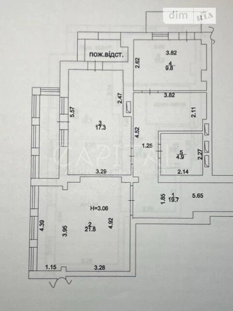 Sale of a 5-room apartment of 138 sq. m. on Mykola Mikhnovsky Blvd. 14-