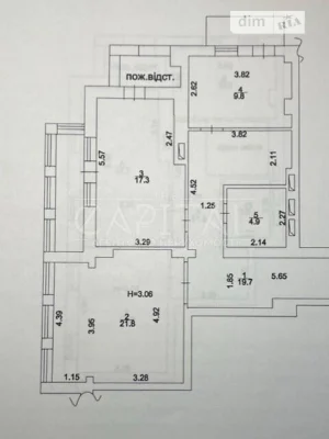 Sale of a 5-room apartment of 138 sq. m. on Mykola Mikhnovsky Blvd. 14-
