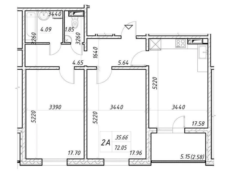 Краще планування ЖК "Деснянський"-кухня 18 м². Є-ремонт та а