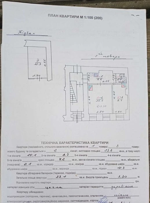 продаж квартири рн.Староєврейської (площа Ринок)з комерційно