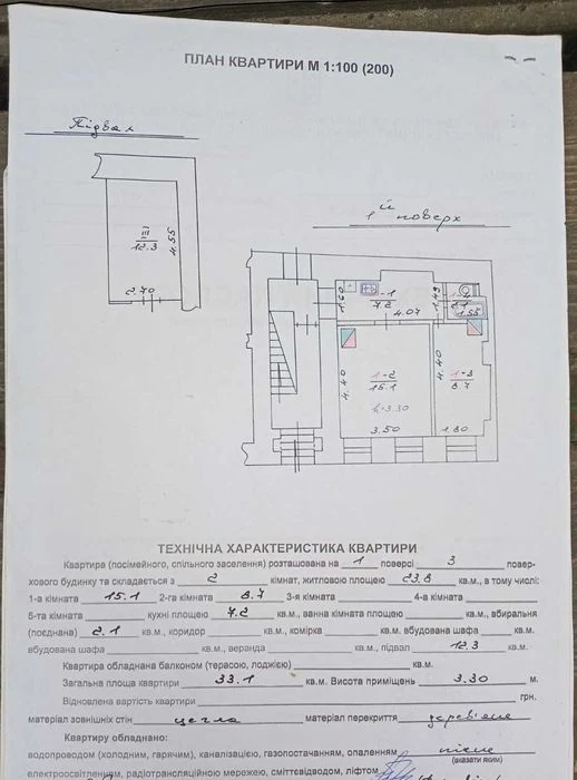 продаж квартири рн.Староєврейської (площа Ринок)з комерційно