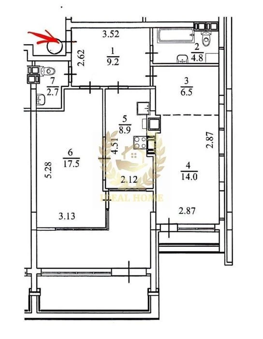 2-room apartment for sale in the residential complex "Lvivskyi Kvartal" Center