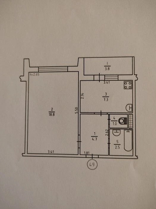 Продажа 1кiмнатна квартира, метро Осокорки-50 тис. евро