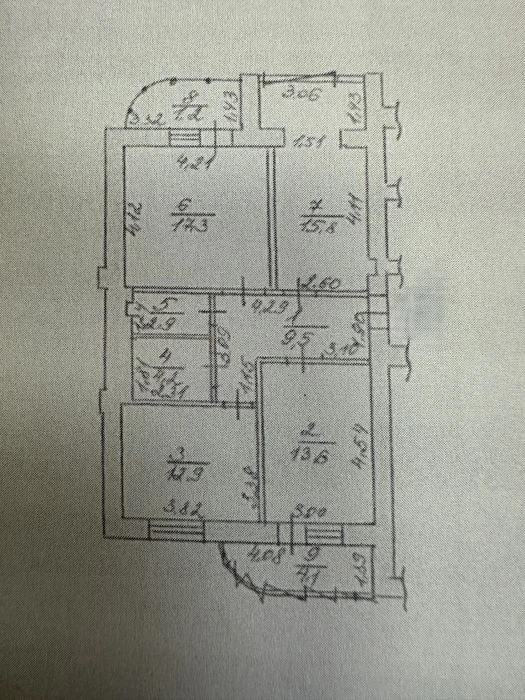 Продам крупногабаритную 3 к.квартиру в центре, 81,5 м. в ЖК