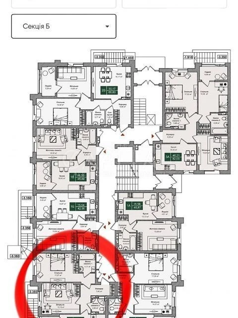 For sale 2-room apartment 67 sq. m on Dniprovodska street • ID 34700