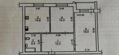 Продам 2хкомн квартиру
